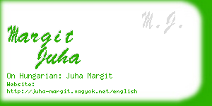 margit juha business card